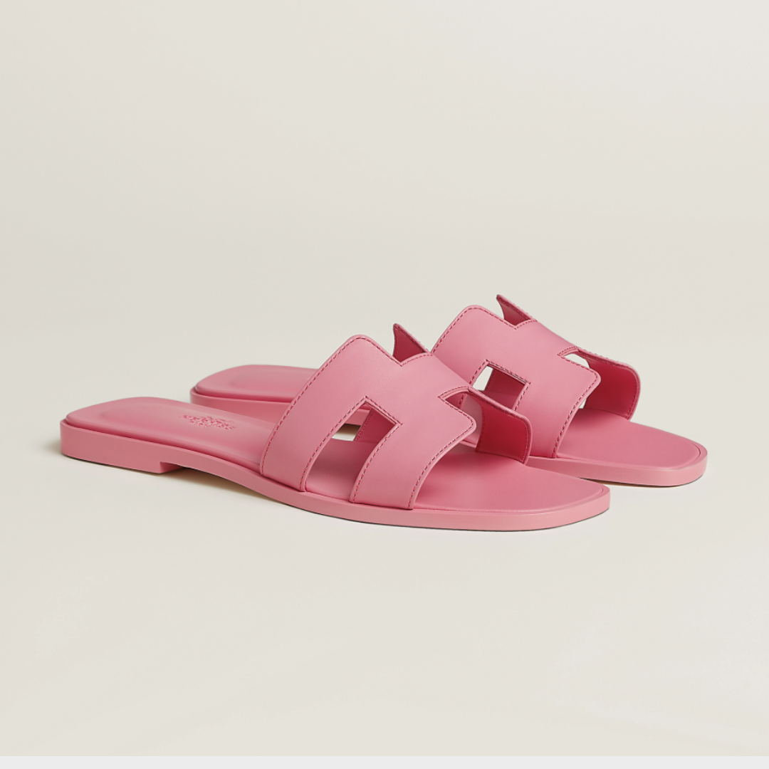 HERMES Oran Sandals - Candy Pink